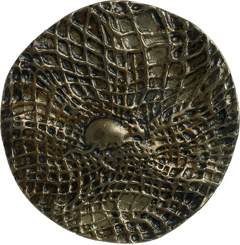 Medaille mit der Abbildung einer Maus