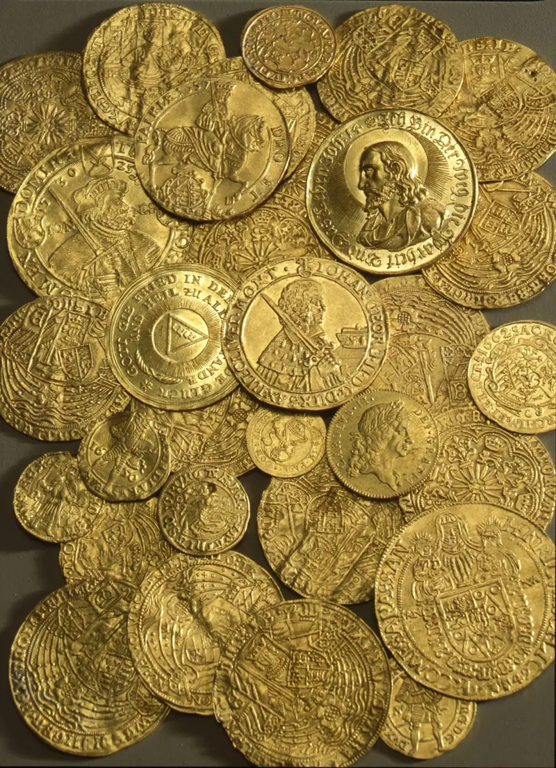 unterschiedliche Goldmünzen