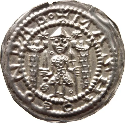 Meißen, Markgraf Konrad von Wettin (1127-1156), Brakteat, Silber, Ø 31, 2 mm, 0, 77 g © Münzkabinett, Staatliche Kunstsammlungen Dresden, Foto: Kathrin Krüger